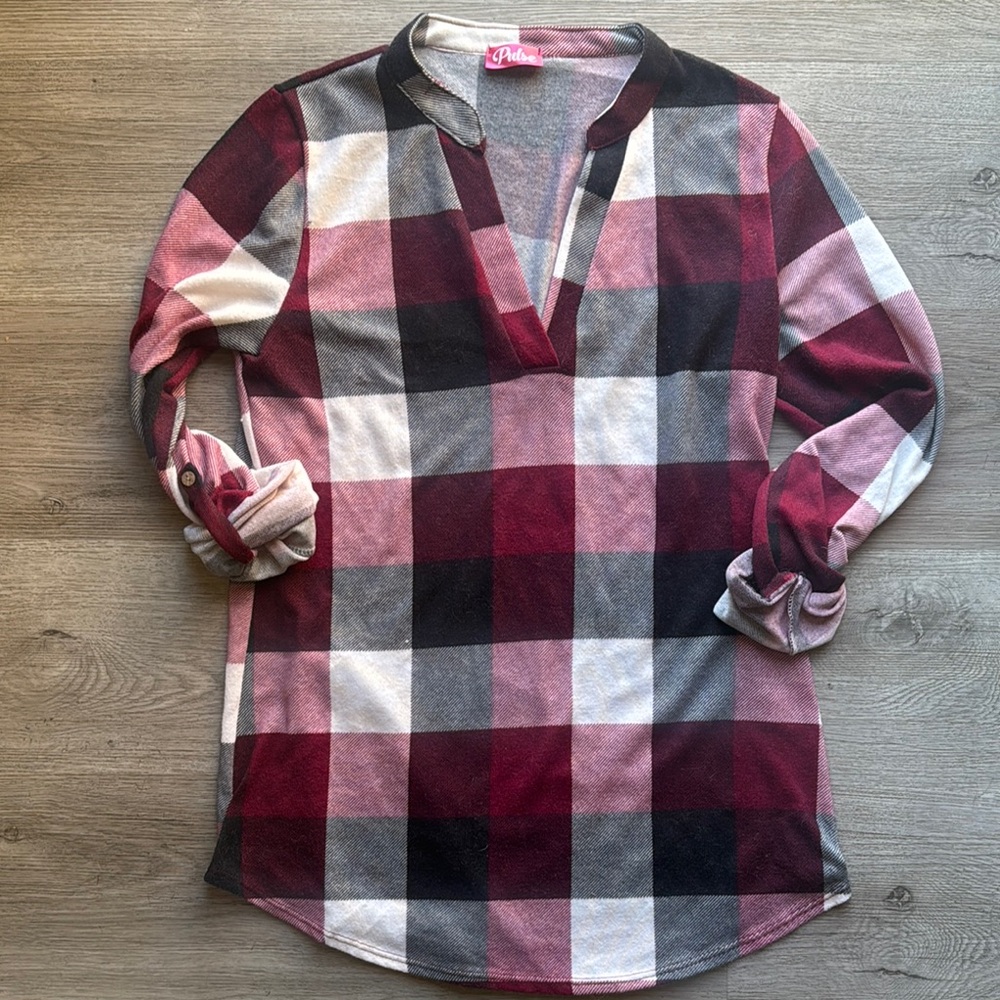 Plaid Tunic